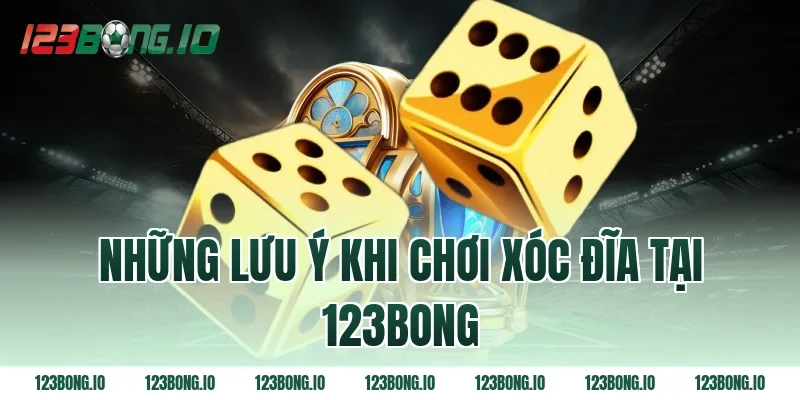 Những lưu ý khi chơi xóc đĩa tại 123bong